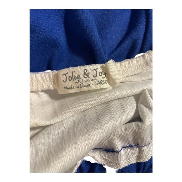 Jolie & Joy White and Blue Romper - Picture 8 of 8